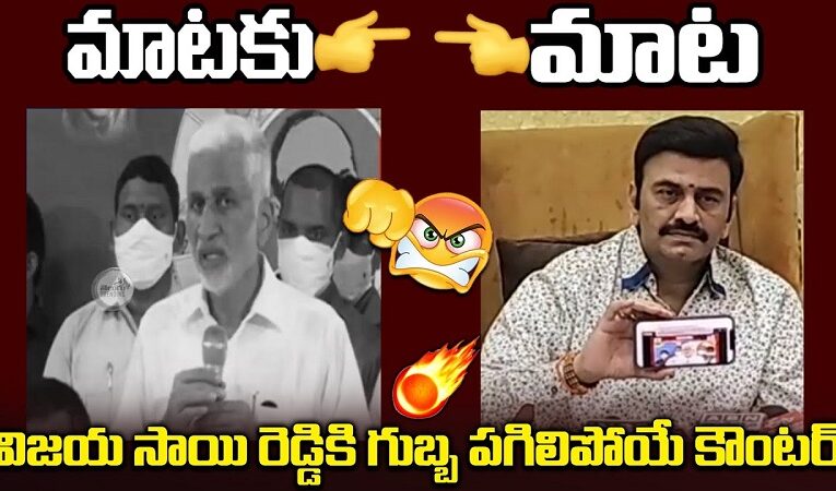 విజ‌య‌సాయిరెడ్డికి ర‌ఘురామ గూబ‌ప‌గిలే పంచ్‌